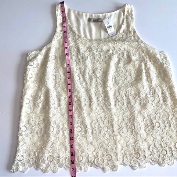 SOLD 💕NWT Loft Floral Lace Tank Top - Picture 7 of 7